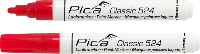Pica Classic - Industrie Lackmarker - rot - 524/40