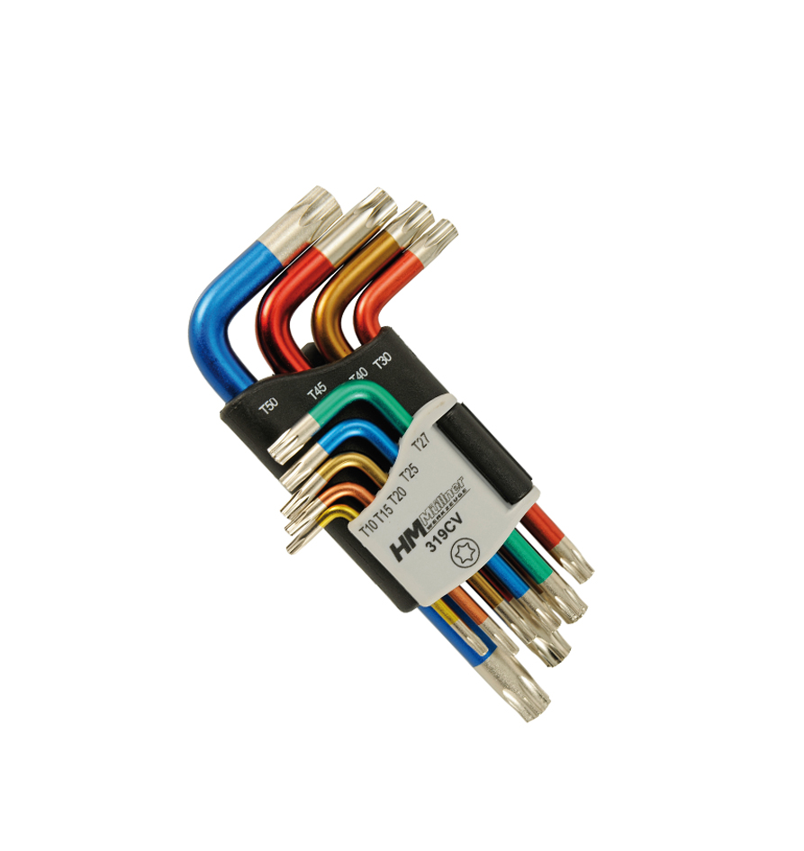 HM Müllner TXB-Stiftschlüsselsatz - 319CV - TXB10 bis TXB50 - 9-tlg.