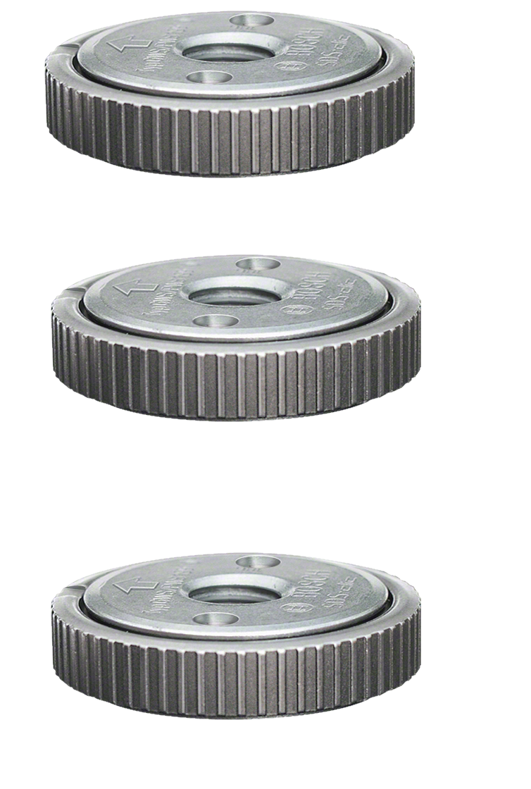 3x Bosch Professional Schnellspannmutter SDS-Clic Gewinde M14