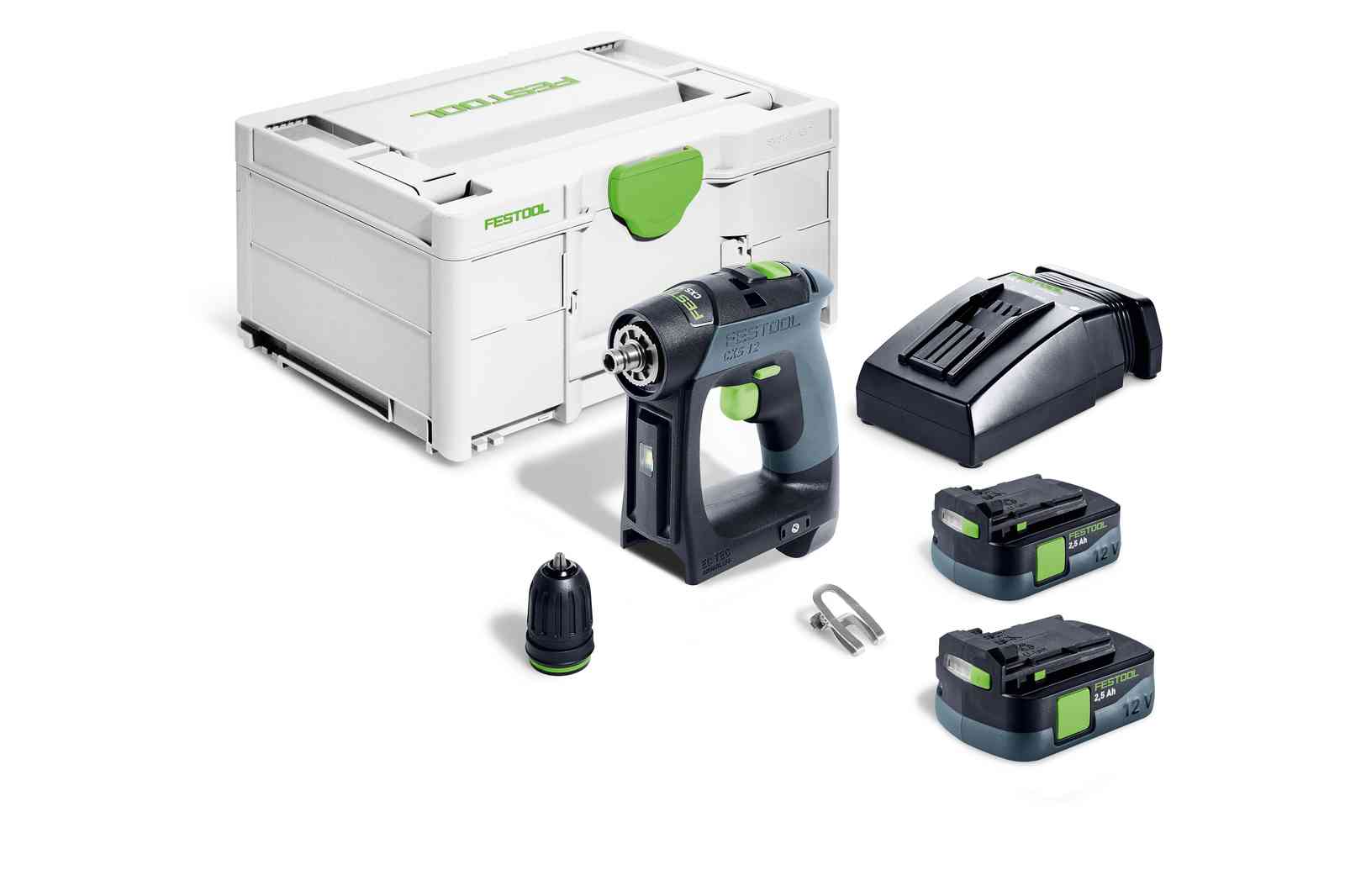 Festool Akku-Bohrschrauber CXS 12 2,5-Plus - Koffer - 2x2.5AH - TCL 6 - 576864