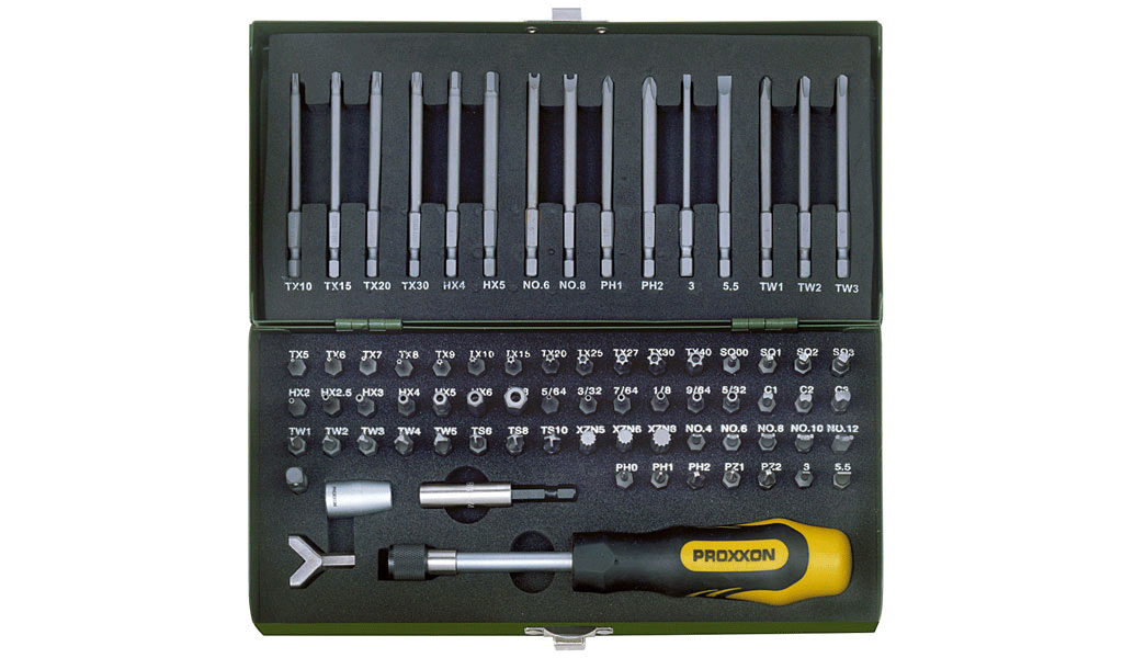 Proxxon Super-Sicherheits- und Spezialbitsatz, 75-teilig - 23107
