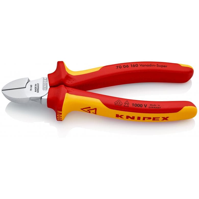 KNIPEX 70 06 160 Seitenschneider - VDE - bis 4,0 mm - 160mm