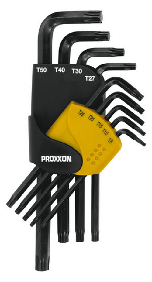 Proxxon Winkelschlüsselsatz TX-Schrauben TX 8 - 50 - 9-teilig - 23944