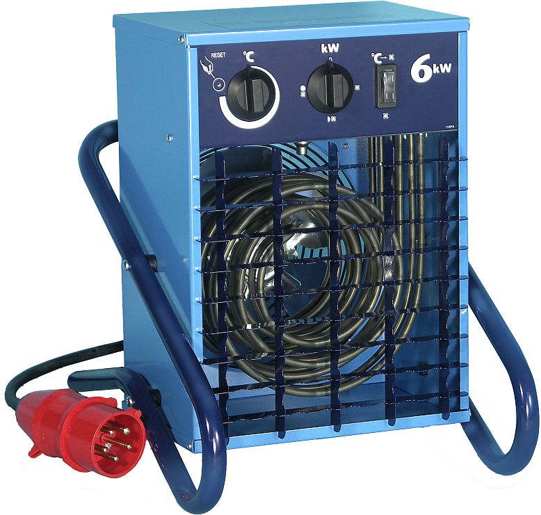 EL BJÖRN - Elektrischer Heizlüfter VF 6 - 6 kW Heizleistung - IP44 - 400V