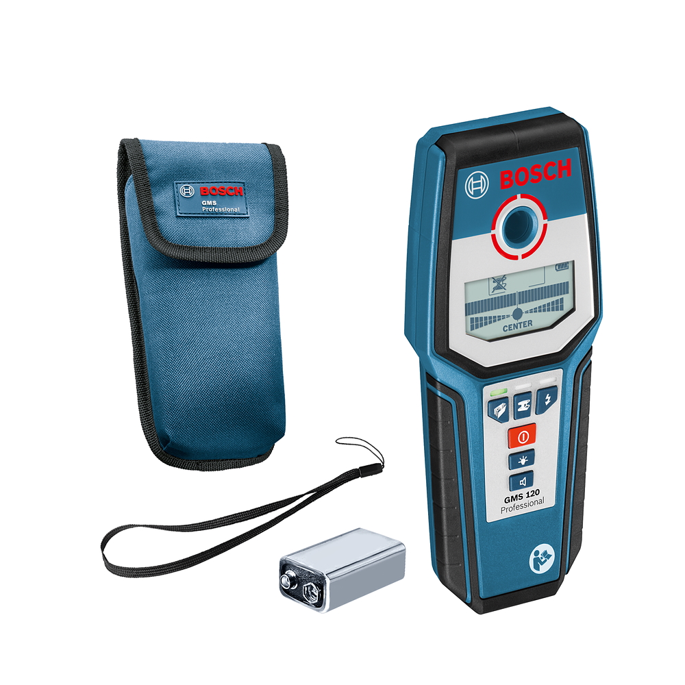 Bosch GMS 120 Professional Ortungsgerät - IP 54 - für Leitungen aller Art