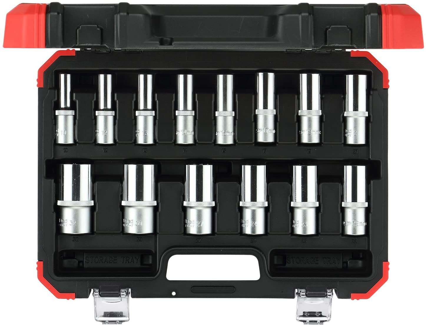 Gedore Red Steckschlüssel-Satz - R61003114 - 1/2" 6-kant - 14-teilig