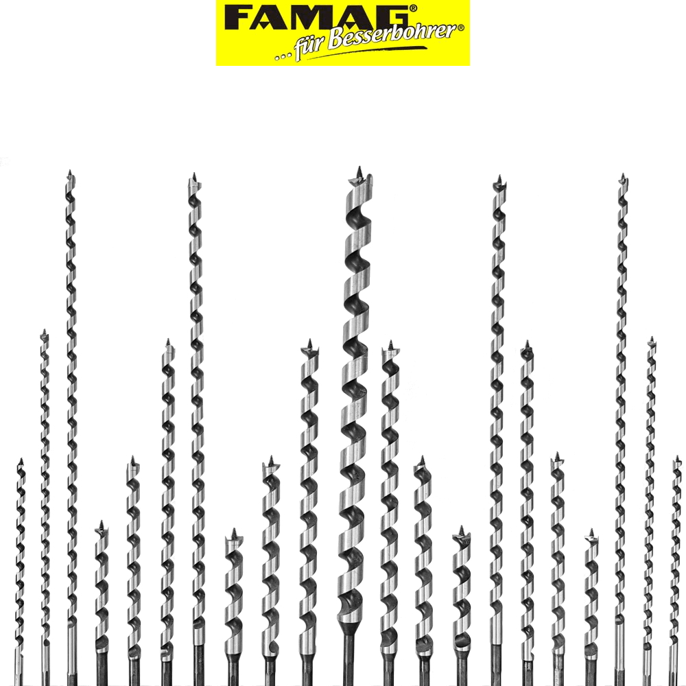 Famag Schlangenbohrer Holzbohrer - Profibohrer mit Gewindespitze - WS Lewis