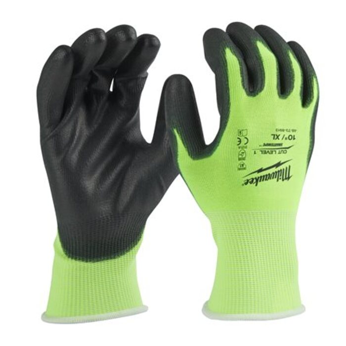 Milwaukee HI-VIS Schnittschutzhandschuhe - Klasse 1/A - Größe 10 XL - 4932479919
