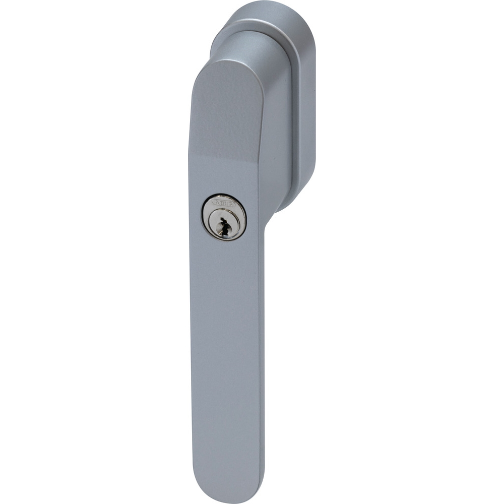 ABUS Abschließbarer Fenstergriff FG400 S mit Druckzylinder - silber - AL0125