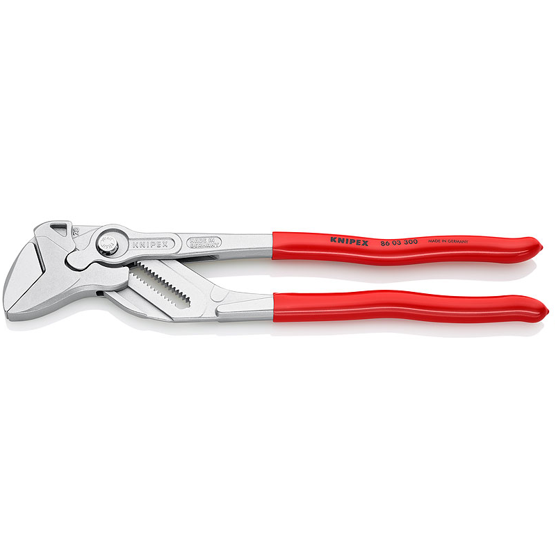 KNIPEX 86 03 Zangenschlüssel - 300mm - Zange Schlüssel vernickelt