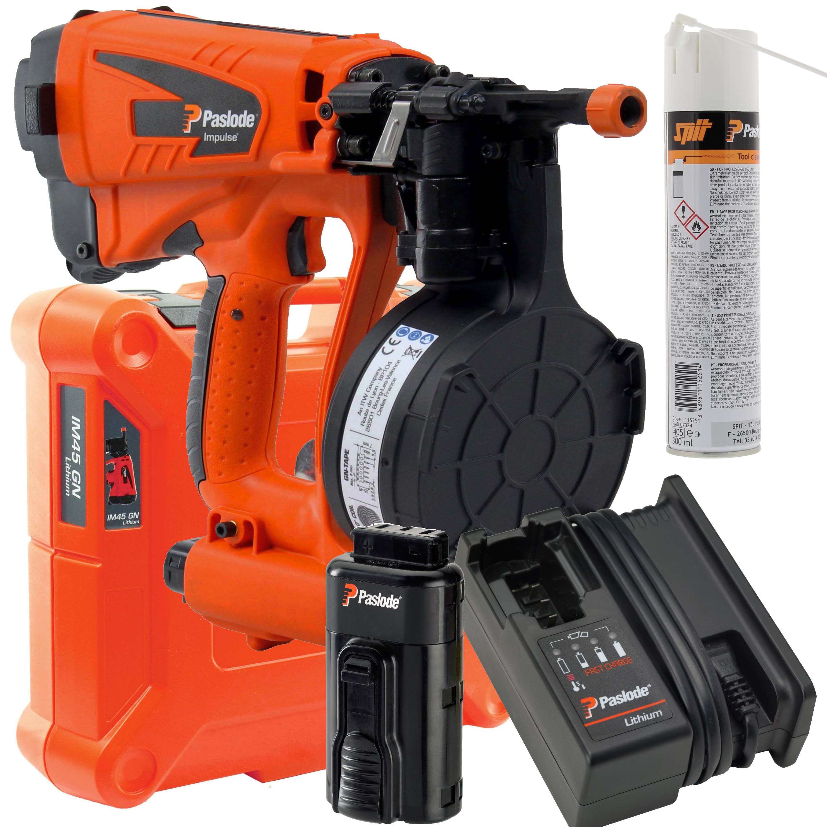 Paslode Impulse Haftennagler IM45 GN LITHIUM - Akku - Koffer - Ladegerät