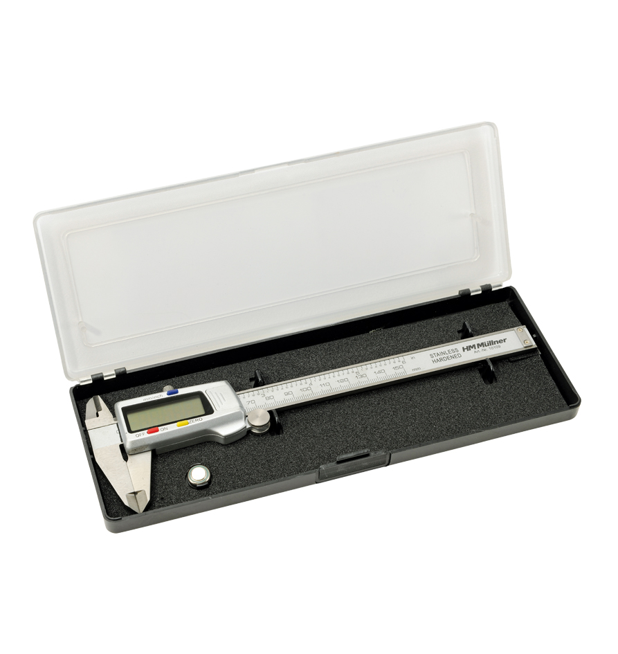 HM Müllner Digital-Schiebelehre mit Feststellschraube - 150mm - aus rostfreiem Stahl