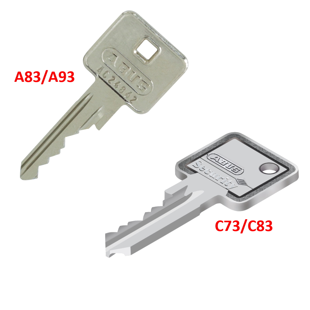 Abus Schlüssel Zusatzschlüssel Mehrschlüssel passend für A83 - A93 - C73 - C83
