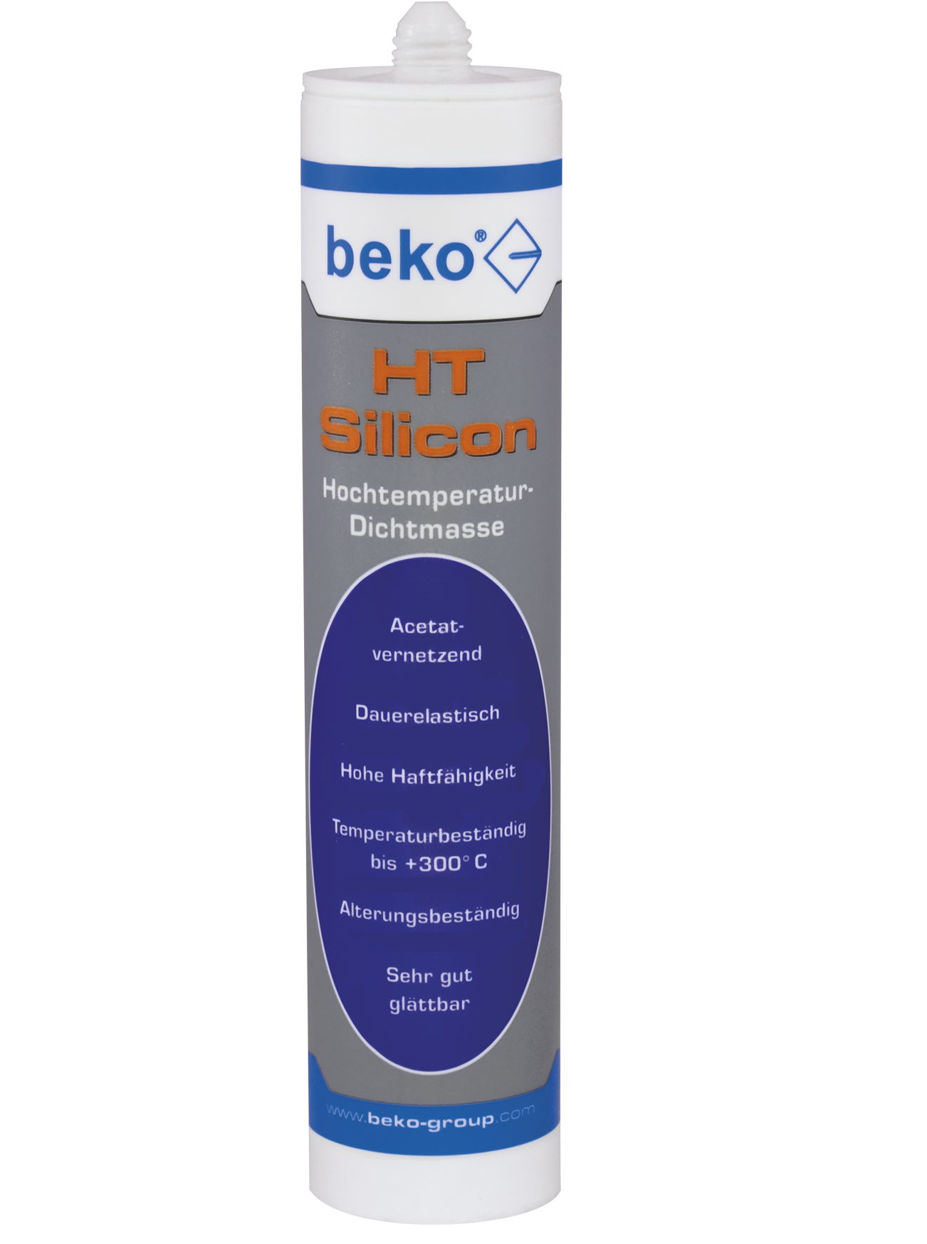 Beko Hochtemperatur Silicon - 310ml - Dunkelrot - bis 300°C - 22601