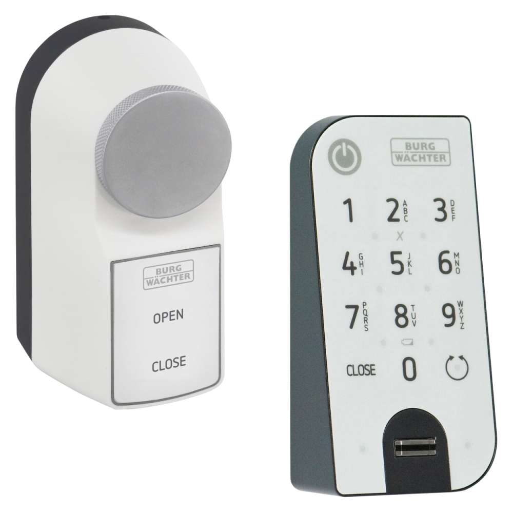 Burg Wächter Motorschloss secuEntry active 7700 inkl. Tastatur mit Fingerprint