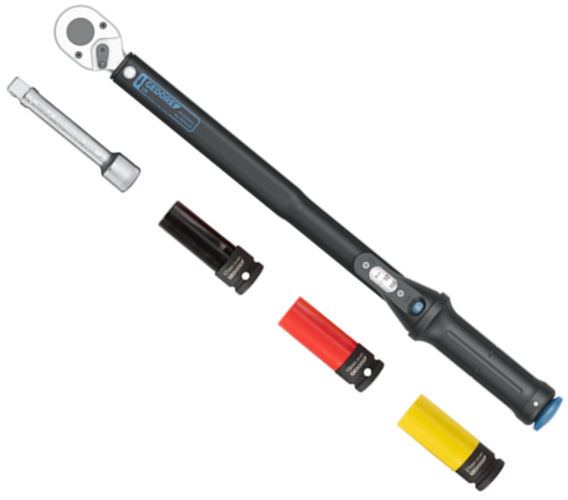 Gedore Drehmomentschlüssel TORCOFLEX UK Set - 1/2" - 3550-UK-LS4 - 40-200 NM