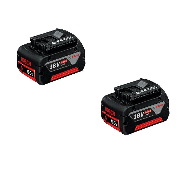 2x Bosch Ersatzakku Akku 18V 4,0Ah Li-Ion für z.B GSR GDR GOP GWI GSA GLI GWB - OVP