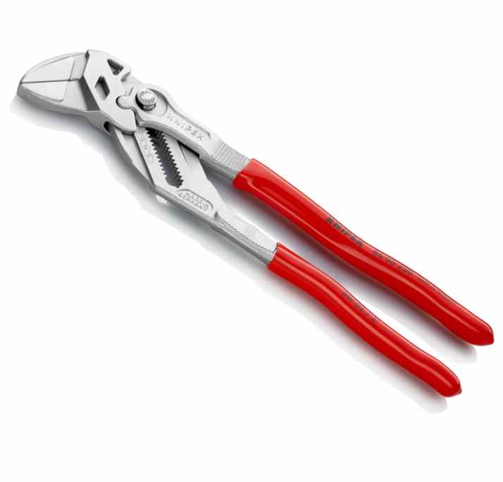 KNIPEX 86 03 Zangenschlüssel - 250mm - Zange Schlüssel vernickelt