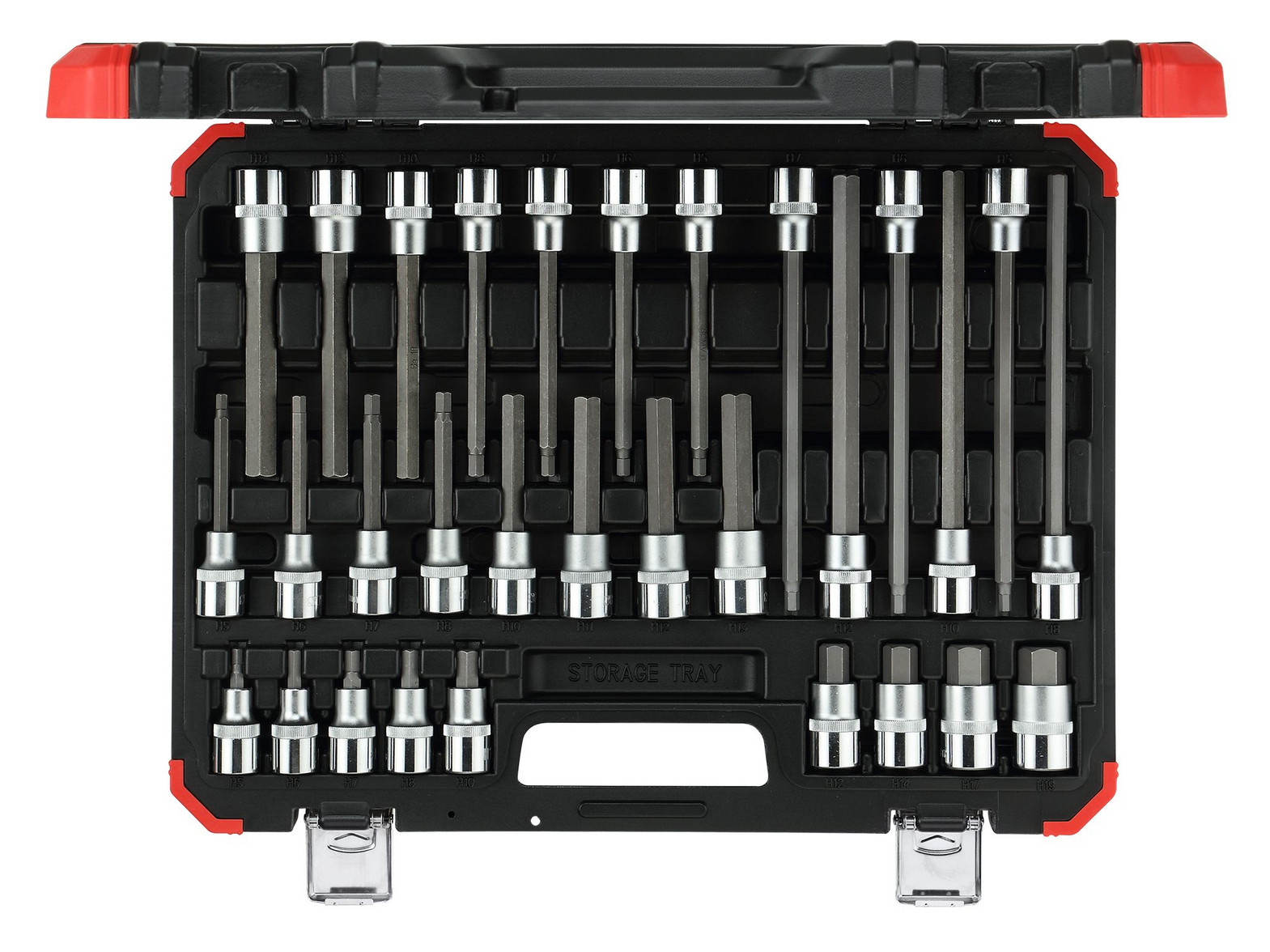 Gedore Red Schraubendrehereinsätze - R68003030 - 1/2" 6-kant - 30-teilig