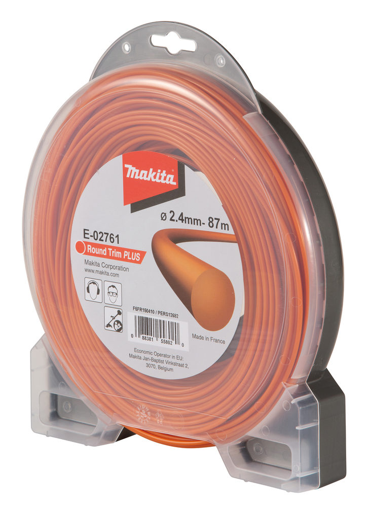 Makita Mähfaden Round Trim PLUS - rund - 2,4 mm - E-02761 - 87m - für Trimmer