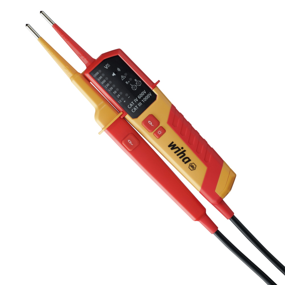 Wiha Spannungsprüfer - Durchgangsprüfer - 12 - 1000 V AC - CAT IV - 45216