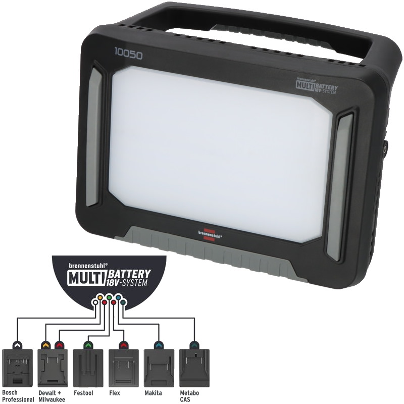 Brennenstuhl  Multi Battery LED Hybrid Baustrahler 10050 MH - 12500lm - IP54