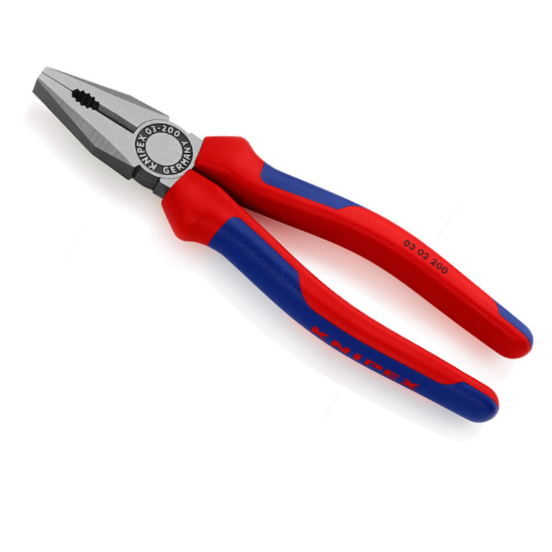 KNIPEX 0302200 Kombizange mit Mehrkomponenten Hüllen 200mm