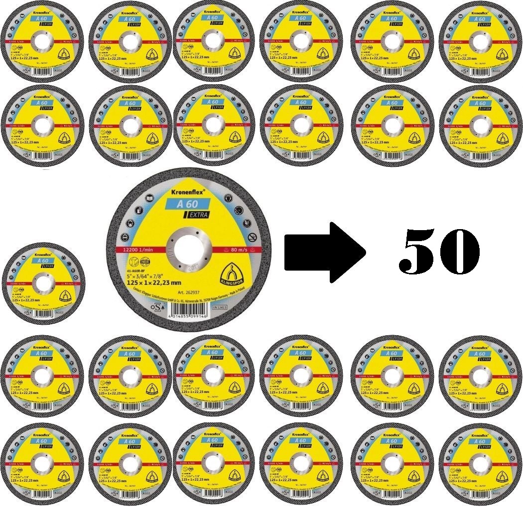 Klingspor 50 Trennscheiben A 60 EX - 125 x 1.0