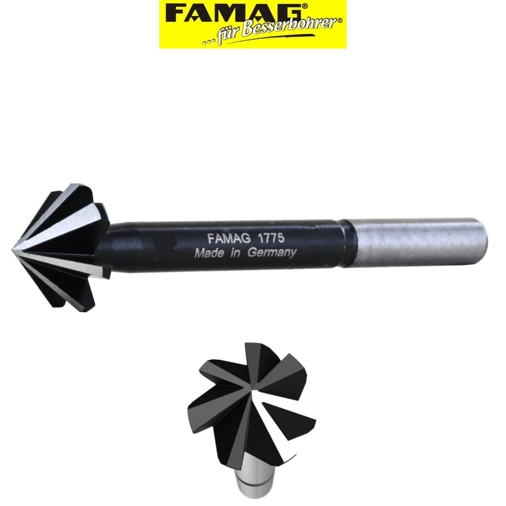 Famag Versenker Krauskopf WS - 10-25mm - 7schneidig - 90mm Gesamtlänge - 1775