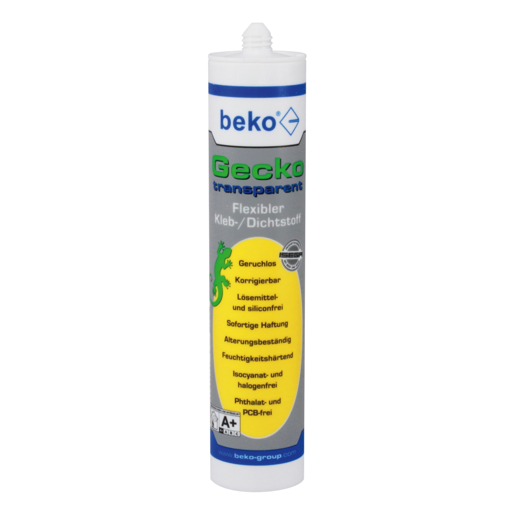 Beko Gecko transparent 290 ml - Klebstoff - Dichtstoff - flexibel