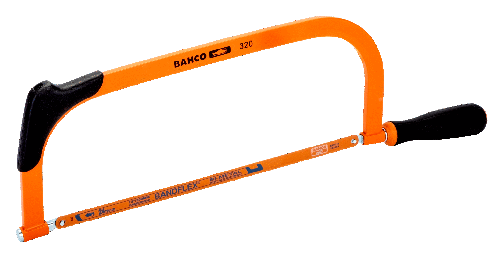 BAHCO Metallsägebögen 320 Metallsäge - 504mm - 300mm Blatt - 120mm Griff