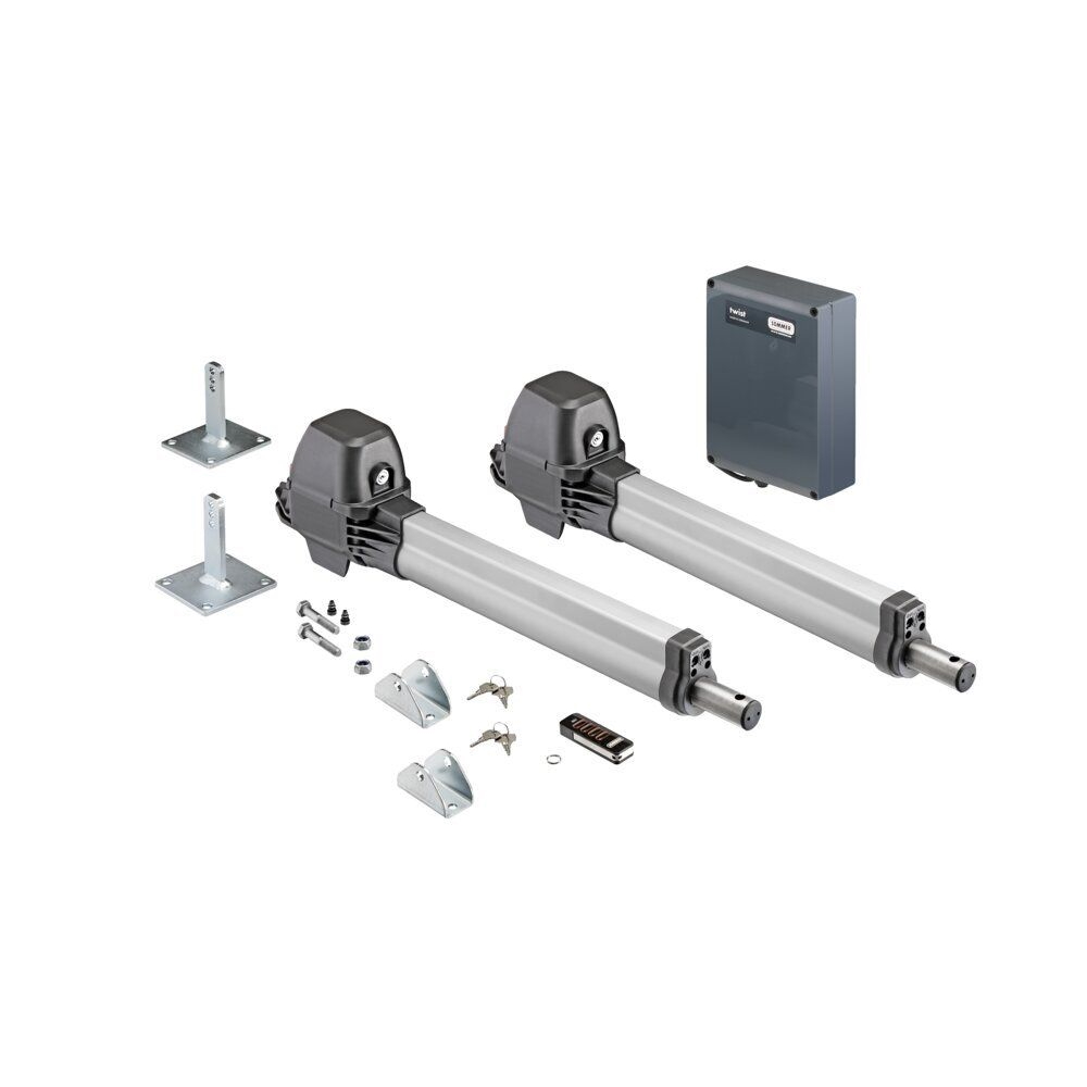 Sommer Drehtorantrieb twist M Set 2 flüglig - inklusive Handsender und Steuerung