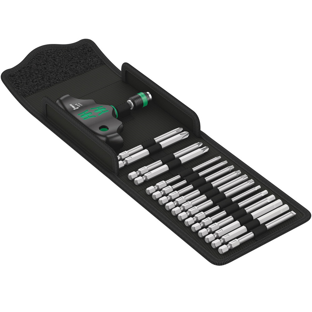 Wera Kraftform Kompakt 400 - 17 teilig - Handwerkzeug - Bitsatz - 05057470001