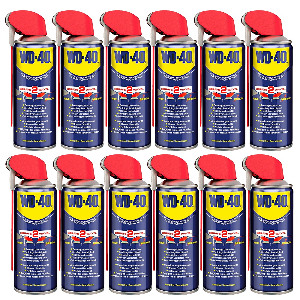 12x WD-40 WD40 Smart Straw Multifunktionsöl 12er Pack - Spray - Rostlöser 400ml