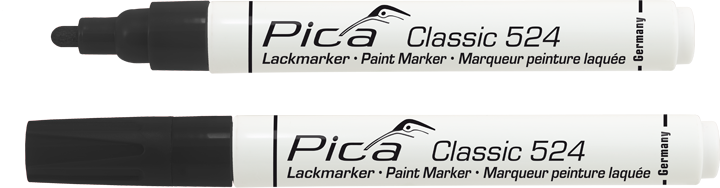 Pica Classic - Industrie Lackmarker - schwarz - 524/46