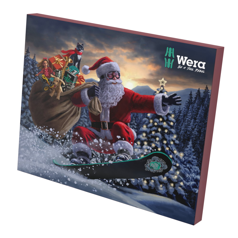 Wera Adventskalender Weihnachten 2024 - 25 teilig - Handwerkzeug - 05136609001