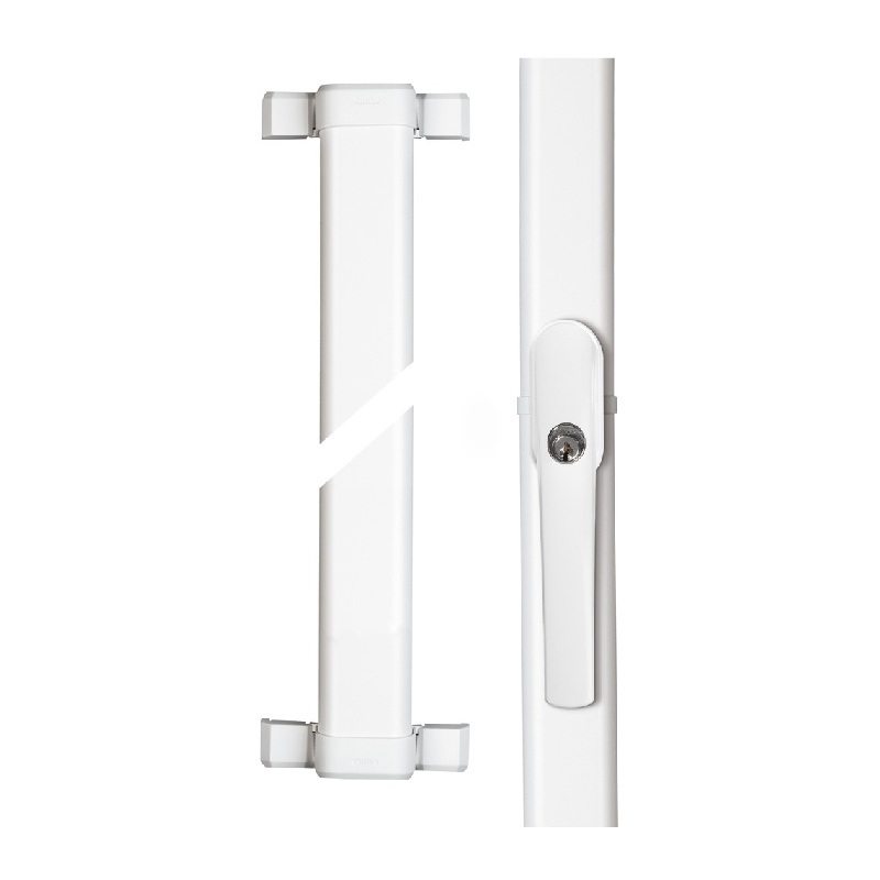 ABUS Fenster-Stangenschloss FOS 550 weiß - 1 x FOS550 mit 0,75/0,75m Stangenset