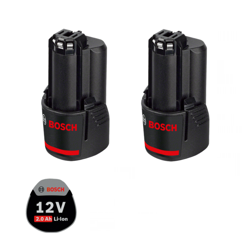 2x Bosch Ersatzakku Akku GBA 12V 2,0Ah Li-Ion für z.B GSR GDR GSA GLI