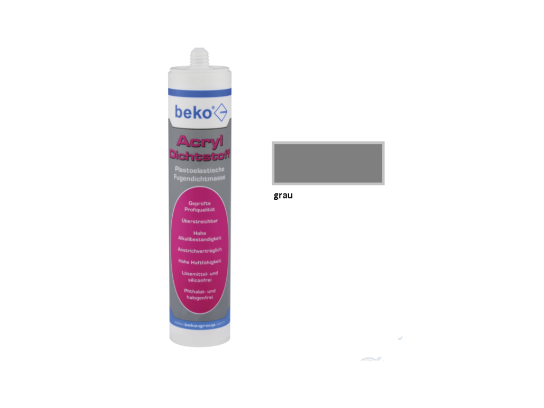 Beko Acryldichtstoff 310ml - grau