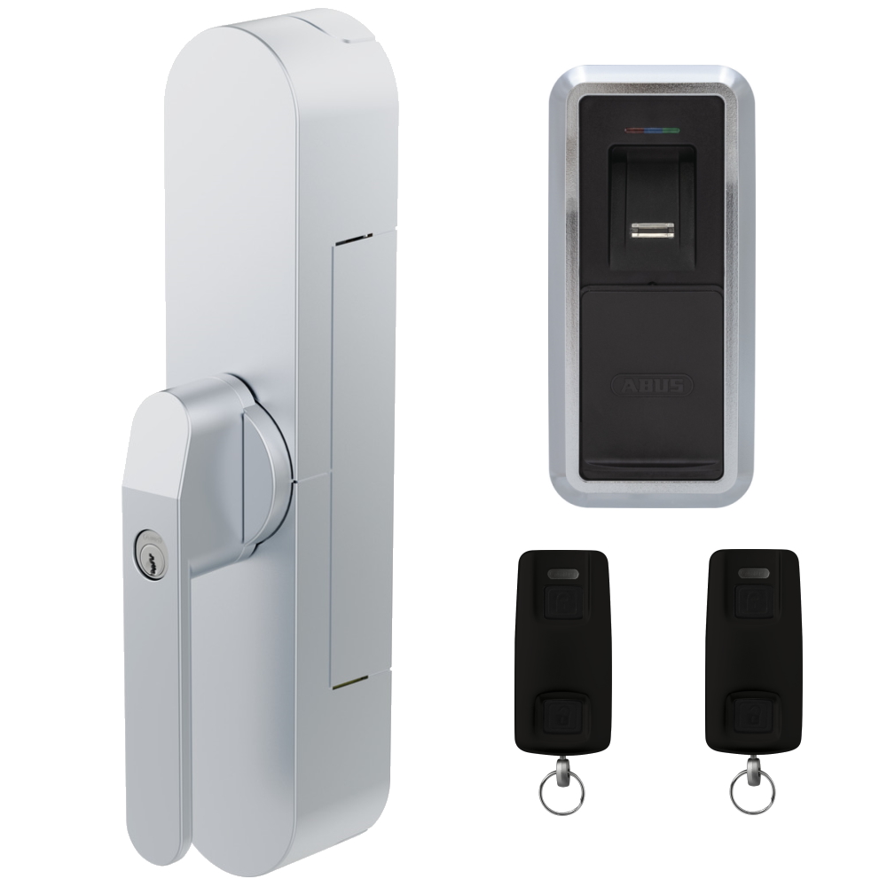 ABUS Bluetooth Fensterantrieb WINTECTO ONE silber Fingerscanner 2xFernbedienung