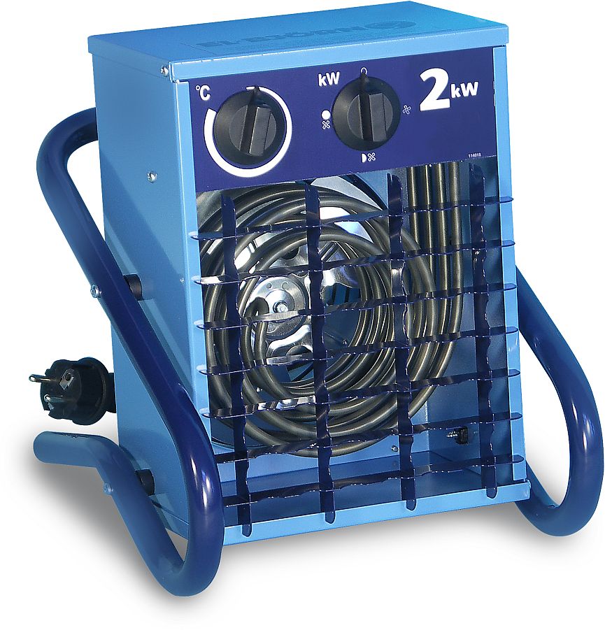 EL BJÖRN - Elektrischer Heizlüfter VF 21 - 2 kW Heizleistung - IP44 - 2m Kabel
