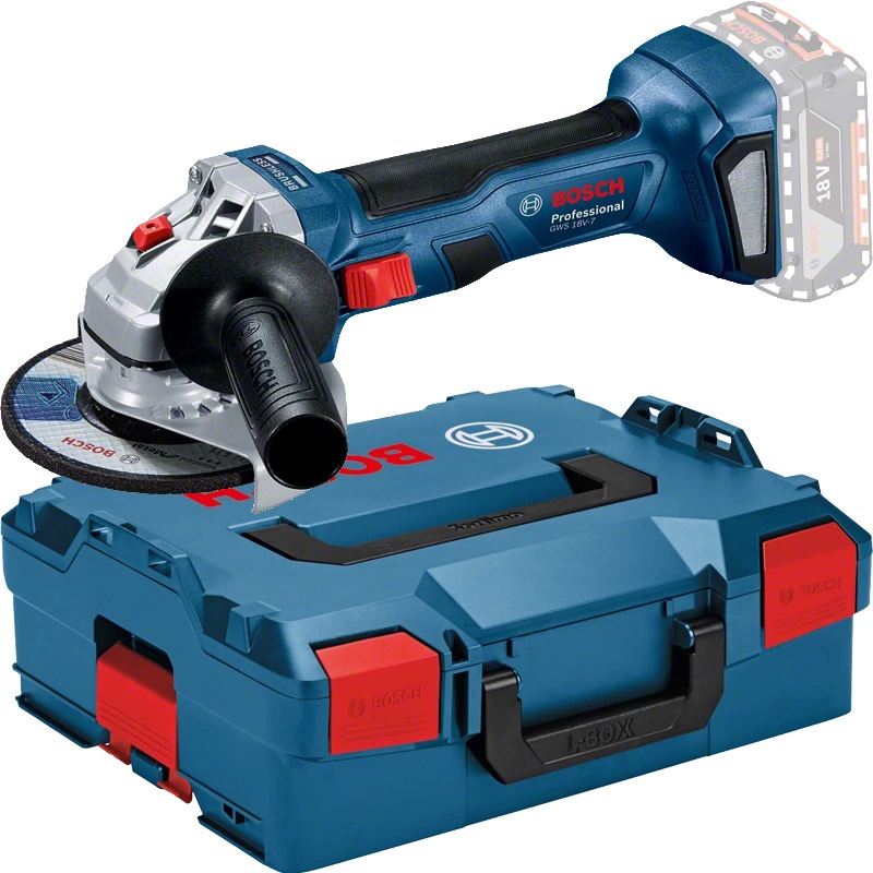 Bosch GWS 18V-7 Akku Winkelschleifer -  L-BOXX 136 - 18V - 125mm