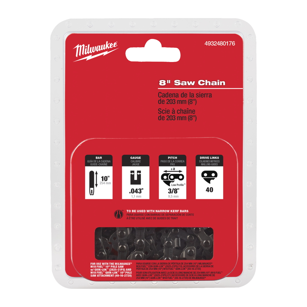 Milwaukee Sägekette Kette - M18 FHS20 - 203 mm - 4932480176